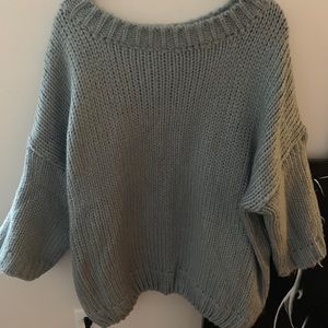 Balloon sleeve jumper